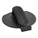 A black plastic Bunn lid cap with a handle.