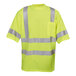 A yellow Cordova safety shirt with reflective stripes.