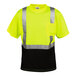 A Cordova yellow and black mesh safety shirt with reflective stripes.
