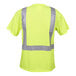 A Cordova Hi-Vis lime yellow safety shirt with reflective stripes.
