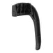 A black plastic Bunn handle with holes on a white background.