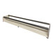 A Sealer Sales film roller on a metal rack with two metal rods.