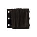 A black rectangular Dock Bumper with holes.