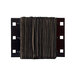 A black rectangular Durable Standard Dock Bumper with holes.