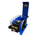A Sealer Sales manual gummed Kraft tape dispenser with a blue and white machine and a black roll.