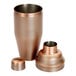 A Barfly copper cocktail shaker set with diamond lattice design.