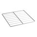 An Avantco stainless steel crumb screen with thin metal bars.