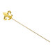 A gold stick with a fleur de lis on top.