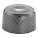 A silver metal Barfly shaker cap with a diamond pattern.