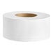 A Lavex universal jumbo toilet paper roll with a brown band.