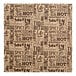 Brown Kraft deli wrap paper with black text reading "Hot / Savory" and a black pattern.