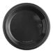 A black plastic Choice plate with a braided edge.