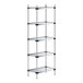 A Regency galvanized steel shelving unit with four shelves.