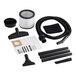 A Shop-Vac utility vacuum kit with accessories and tools including a filter.