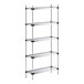 A Regency galvanized steel shelving unit with four shelves.