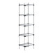 A Regency galvanized steel shelving unit with four shelves.