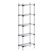 A Regency galvanized steel shelving unit with four shelves.