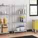 Stainless steel wire shelf kit with solid stainless steel bottom and 4 shelves.