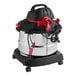 A Shop-Vac wet/dry vacuum cleaner on wheels with a black and red cap.