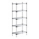 A Regency galvanized metal shelving unit with four shelves.