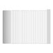 A white rectangular grid with metal bars and shelves.