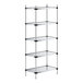 A Regency galvanized steel shelving unit with four shelves.