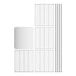 A stainless steel wire shelf kit with solid stainless steel shelves and posts.