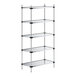 A Regency galvanized steel shelving unit with four shelves.