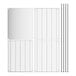 A white rectangular stainless steel grid with metal rods.