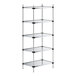 A Regency galvanized steel shelving unit with four shelves.