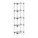 A Regency galvanized steel shelving unit with four shelves.