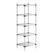 A Regency galvanized steel shelf unit with four shelves.