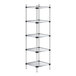 A Regency galvanized steel shelf kit with four shelves.