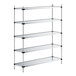 A Regency galvanized steel shelving kit with 5 shelves.