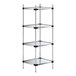 A Regency galvanized steel wire shelf kit with four shelves.