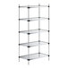 A Regency galvanized steel shelving unit with four shelves.