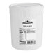 A white Tillamook container with a label.