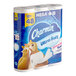 A package of Charmin Ultra Soft toilet paper with a roll of Charmin Ultra Soft toilet paper.