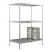 A New Age metal keg rack holding two barrels.