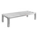 A New Age aluminum dunnage rack with legs.