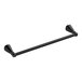 An American Standard matte black towel bar.