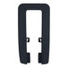 A black rectangular Purell wall plate with two holes.