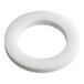 A white round rubber O-ring.