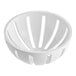 A white plastic bowl with holes.