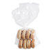 A bag of Original Bagel whole wheat mini bagels in a plastic bag.