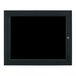 A black rectangular frame with a black border and a black glass door.