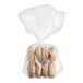 A close up of a bag of Original Bagel blueberry mini bagels.