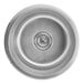 An American Standard stainless steel undermount sink with a drain.