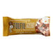 A close up of a FULFIL Chocolate Hazelnut protein bar with white packaging.