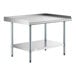 A Steelton stainless steel equipment stand with galvanized steel shelves and legs.